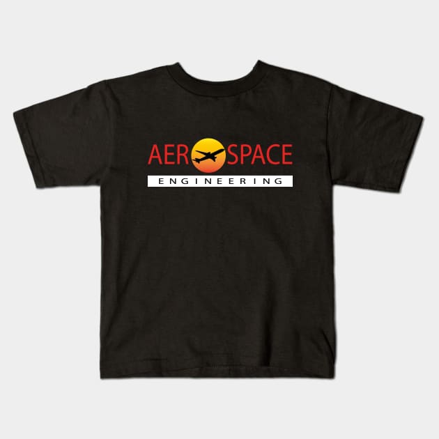 Aerospace engineering aircraft engineer Kids T-Shirt by PrisDesign99